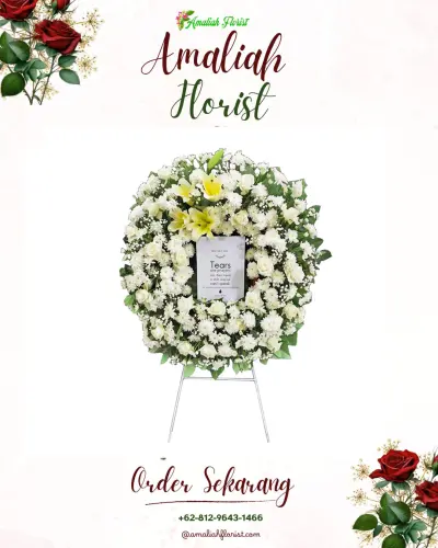 Krans Bunga Duka Cita cikarang urata